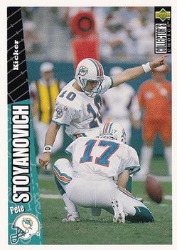 Pete Stoyanovich Miami Dolphins 1996 Upper Deck Collector's Choice NFL #153